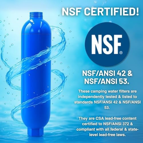 South Bend Components Reverse Osmosis (RO) Camper/RV/Boat/Yacht Water Inline Filter- NSF Certified! Includes ¾” Flexible Hose Protector, Compatible with Camco Water Filter, 40043, 40013, 4004(50-Pack) - Image 6