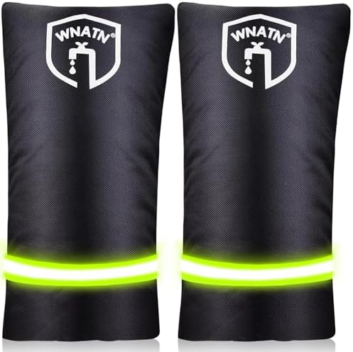 2pcs Outdoor Faucet Cover for Winter Freeze Protection,28" L x 15" W,Waterproof Outdoor Large Spigot Covers Winter Insulated (Black) by WNATN
