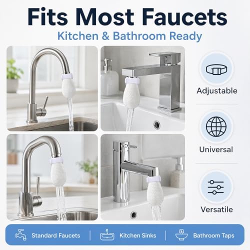 Faucet Filter 100-Pack, High-Density Cotton Pouch with Fine Fiber Mesh - Image 3