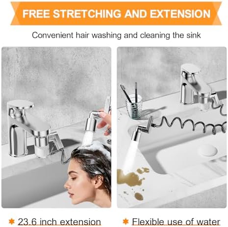 Metal Water Filter for Sink Faucet Extender with 5 Cartridges - Image 6
