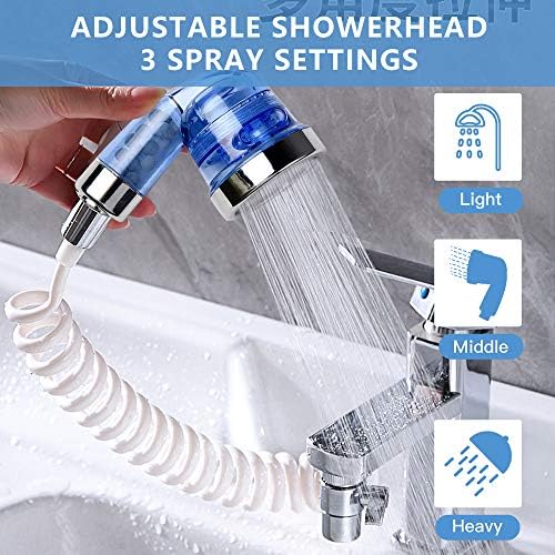 Sink Faucet Hose Sprayer Akamino Hair Washing Hand Shower Spray Faucet Attachment with Hose for Indoor Outdoor Kitchen Bathroom Tool Rinser - Image 3