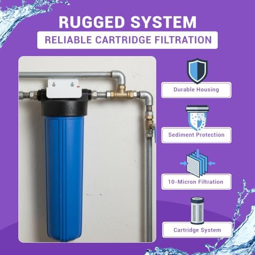 Whole House Sediment Water Filter 20" x 4.5" - EZ-3100 - Image 4