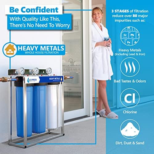 Express Water Whole House Water Filter System + iSpring Reusable Spin Down Sediment Water Filter - Image 3