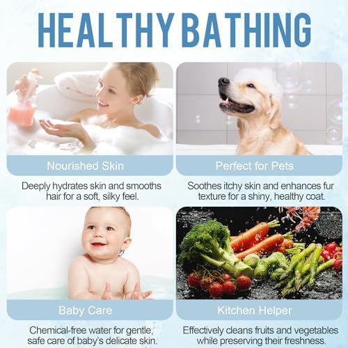 Bath Water Filter for Tub Fauce,10-Stage Bathtub Filter with Vitamin C.Eliminates Chlorine,Impurities,Softens Hard Water for Skin & Hair Care,BPA-Free+pH Balance,3000Gal Capacity Easy Instal - Image 6