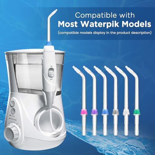 for Waterpik Replacement Heads, Replacement Tips for Waterpik Water Flosser, Suitable for Waterpik Accessories Replacement Tips, for OD-100E(6 Orthodontic Tips) - Image 2