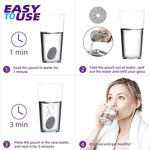 Filterelated Quickly Hydrogen Water Ceramic Filter Disc pH 9+ ORP Kangen Water Ionizer on Alkaline Water Filter System. Alkaline Bottle Filter Pitcher 156 Gallons(3-Pack) - Image 5