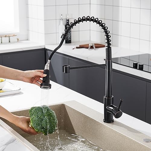 TIORIY Kitchen Faucet Head Replacement with 15 Adapters, 3 Modes Kitchen Faucet Spray Head Replacement, Pull Out Kitchen Faucet Sprayer Head Nozzle, Oil Rubbed Bronze, Plastic - Image 6