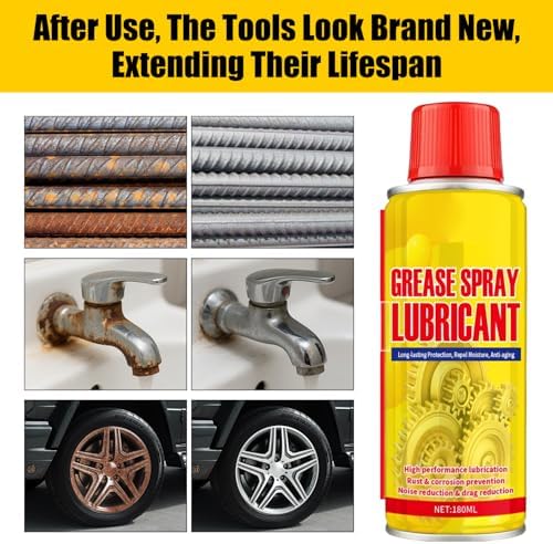 Anti Rust Remover Lubricant Spray,Rust Remover for Metal,Multi-Purpose Penetrating Oil for Protect & Restore,Fast-Acting Lubricant Rust Dissolver for Vehicles, Tools, Chains, Bolts and Hinges - Image 3