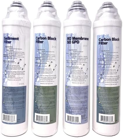 QCRO Complete Replacement Filter Kit 50 GPD for Pura/Aqua flo by Unknown