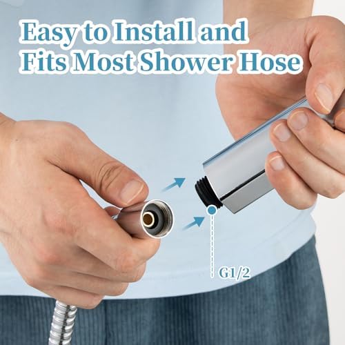 OFFO Handheld Shower Head, 6-Mode High Pressure Handheld Sprayer High Flow Large Powerful Boosting Handheld Showerhead for Low Water Pressure, Chrome Finish - Image 6
