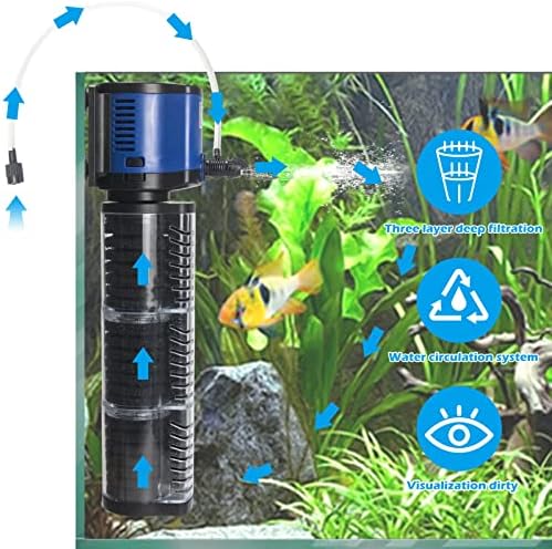 TARARIUM Aquarium Filter Powerful 700GPH for 100-400 Gallon Large Fish Tank Small Pond Fountain, Wave-Maker Submersible Water Pump Turtle Tank Filter for Saltwater & Freshwater System - Image 2