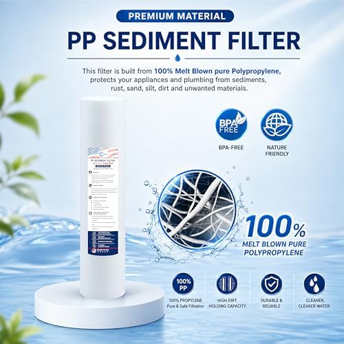 5 Micron Sediment Water Filter 10 x 2.5 Inch, 5 Pack - Image 5