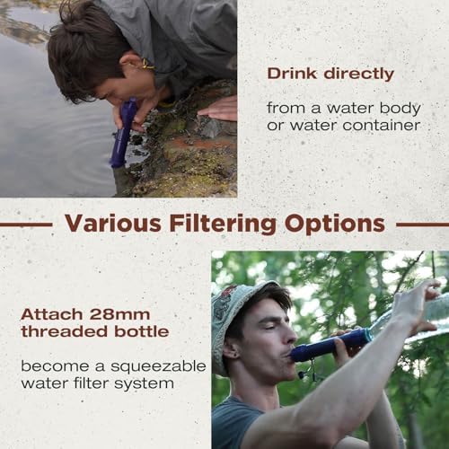 Membrane Solutions S2 Detachable Water Filter Straw, 4-Pack - Image 3