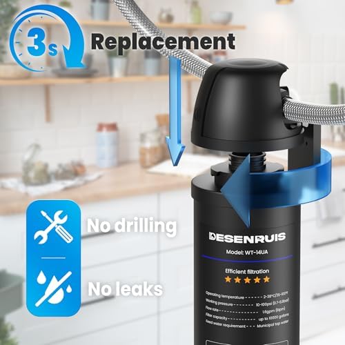 DESENRUIS Under Sink Water Filter for Kitchen Sink - Image 6