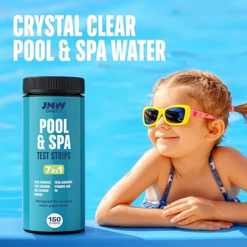 JNW Direct Pool Test Strips for Pools and Spas - 7 in 1 Water Test 150 Pack - Image 3
