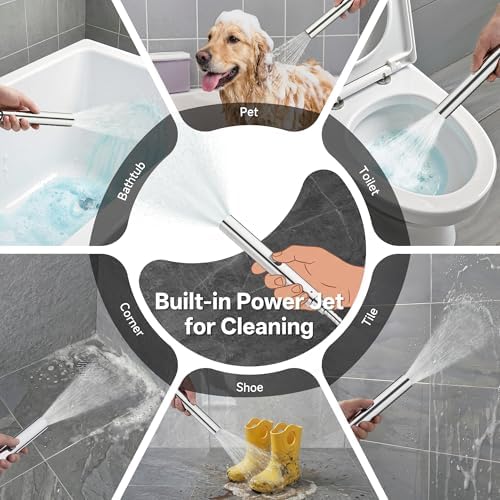 Veken All Metal 10"Luxurious Rain Shower Head with Handheld Spary,Power Jet - Image 2