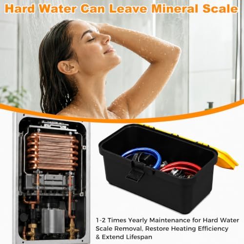 Tankless Water Heater Flushing Kit: Brushless Pump, 2×6' Hoses & Toolbox - Image 6