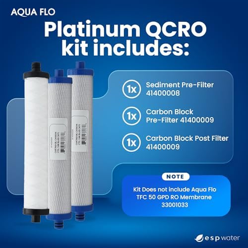 Aqua Flo Platinum 1240 RO Filter Replacement Kit, Membrane Sold Separately - Image 2