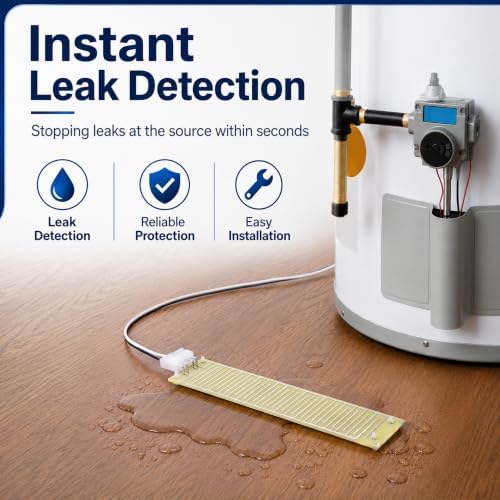 Saillong 1 Pack Water Leak Sensor Compatible with FloodStop Leak Detector - Image 3