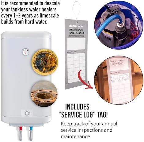 Safetech Tankless Water Heater Flushing Kit with Premium Braided Hoses, Mag Drive Pump, and Instructions - Image 6