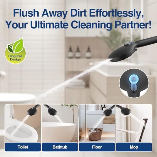 Filtered Shower Head with Handheld, 8 Spray Mode High Pressure Showerhead with Filters, Detachable shower head, Water Softener Filters for Hard Water, Remove Chlorine(N8HS702MB-NA) - Image 6