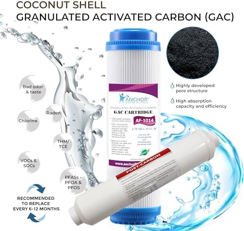 Anchor 1-Year Replacement Water Filter Cartridge Set for 5-Stage Reverse Osmosis System (50 GPD) - Image 4