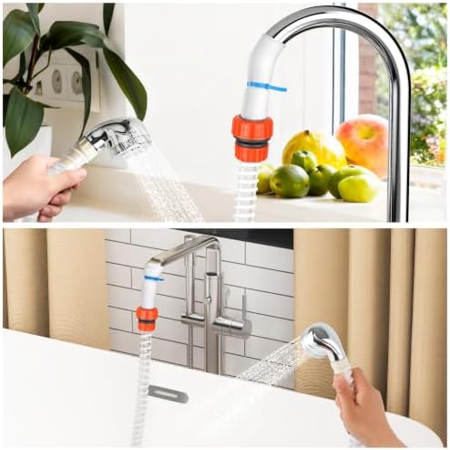 6FT Dog Shower Attachment, Slip-On Tub Faucet Sprayer Hose - Image 4