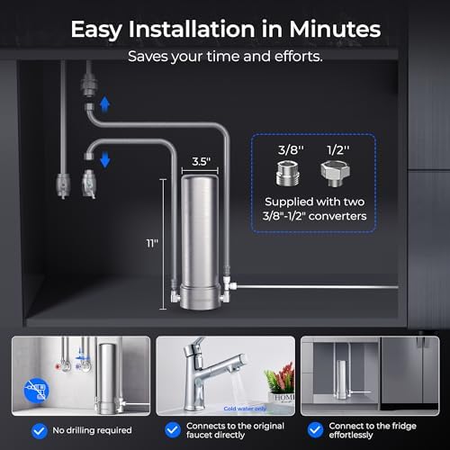 Waterdrop AP13 Under Sink Water Filter and Refrigerator Water Filter 2-in-1 - Image 3