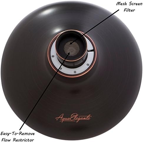 Aqua Elegante 6 Function Luxury Shower Head - 2.5 GPM - Oil-Rubbed Bronze - Image 4