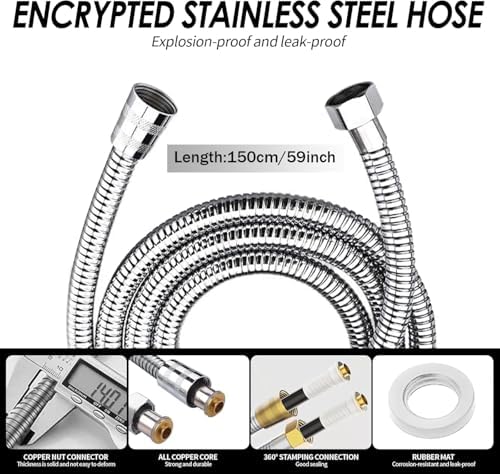 Drivse Showerhead, Drivse Filtered Shower Head With Handheld, High Pressure Handheld Hydrojet Nozzle Kit with Water Filter, Fits for Men, Women, Children and Pets. (Showerhead) - Image 6