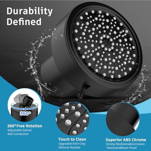 FEELSO Filtered Shower Head, High Pressure Shower Head with Filters - Image 4