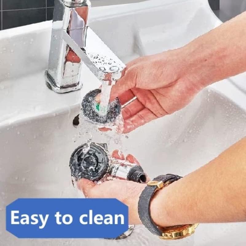 Sink Faucet Sprayer Attachment,Sprayer Head for Shampoo Bowl, Pedicure Spa, Salon,Side Control Button Sink Replacement Part for Hair Washing Dog Baby Shampoo Bath, Stainless Steel - Image 6