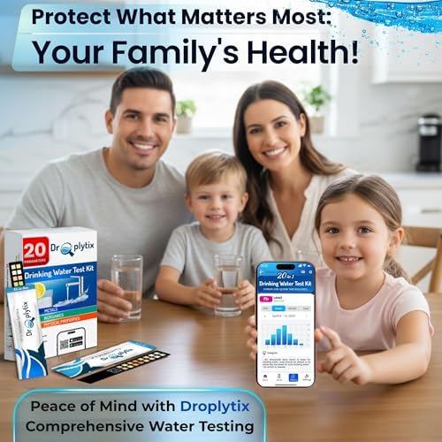 20-in-1 Drinking Water Test Kit with App, Digital Water Tester for Drinking Water, Home Water Test Kit, Well Water Testing Kit, Water Test Strips for Lead, Hardness, Chlorine, Nitrate & more - Image 6