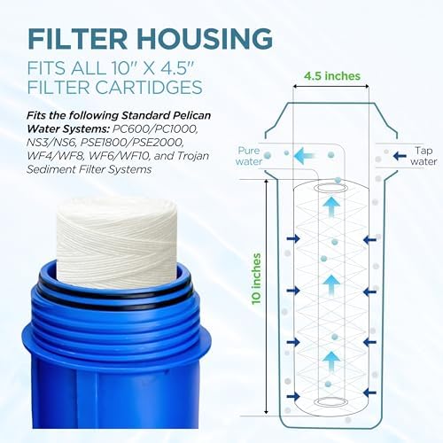 Pelican Water PC40 10 in. 5 Micron Sediment Replacement Filter (4-Pack) by Pelican Water - Image 2