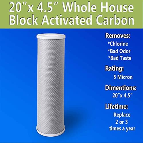 High Capacity Coconut Shell Carbon Block Water Filter, 4.5 x 20 Inch 6 Pack - Image 6