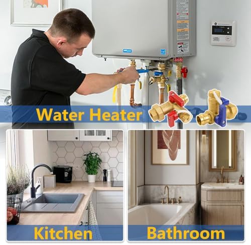 1-Set GUOFIS Tankless Water Heater Service Valve Kit,FIPx Press(TOOL055-1) - Image 7