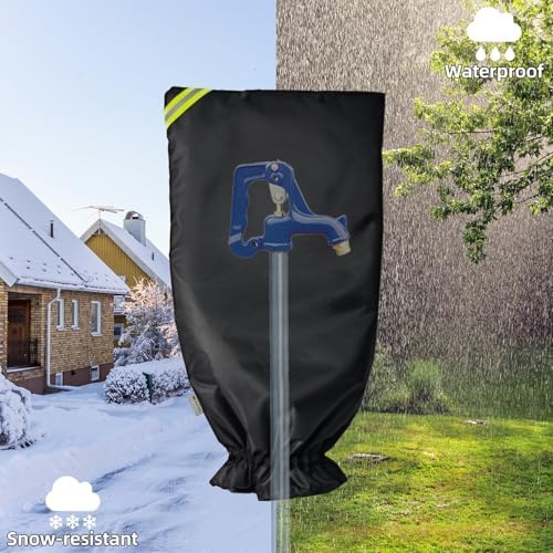 Joramoy 3M Thinsulate Faucet Covers Enlarge Outdoor Winter Black 15" x 35" - Image 6