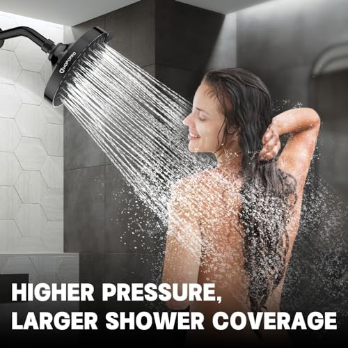 High Pressure Shower Head, HOPOPRO 5-Mode Fixed Showerhead, NBC Recommended - Image 4
