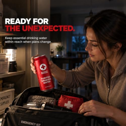 American Red Cross Licensed Emergency Canned Water by Aqua Emergency – Full Pallet (144 Cases/1,728 Cans) – 16 fl oz, 50-Year Shelf Life, Hermetically Sealed Aluminum Cans, BPA-Free, Purified Water by Reverse Osmosis, Emergency & Everyday Preparedness - Image 4