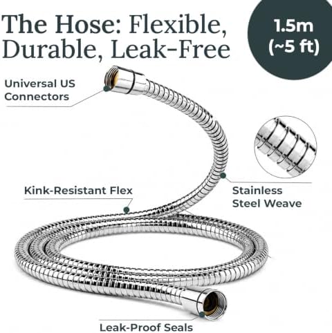 Drivse Shower Hose and Adjustable Shower Head Holder Kit - Image 3