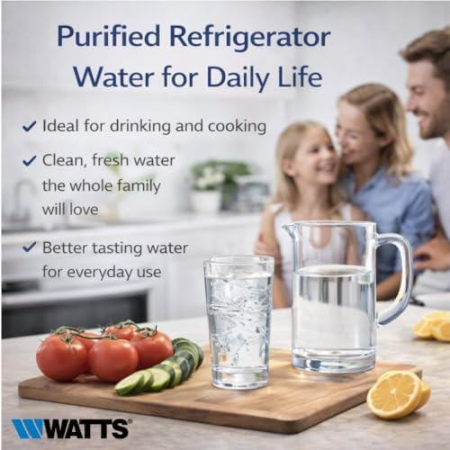 Watts M-2-2 Maytag Refrigerator Water Filter Replacement Cartridge 2-Pack, Compatible with UKF8001/UKF8001AXX, 6-Month Life, Reduces Lead, Chlorine & VOCs, NSF Certified - Image 6