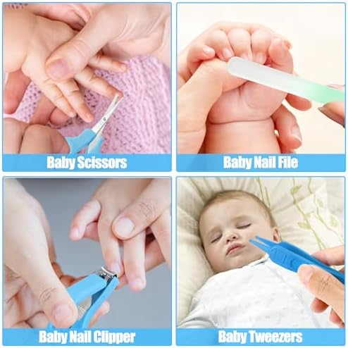 Baby Healthcare and Grooming Kit for Newborn Kids, 31PCS Upgraded Safety Baby Care Kit, Newborn Nursery Health Care Set, Baby Electric Nail Filer Kit, Infant Baby Care Products - Image 3