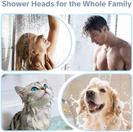 OFFO High Pressure Shower Wand with Filter, 20 Stage Handheld Shower Head with Filters for Hard Water, 6-Mode Shower Head to Remove Chlorine, Chrome - Image 7