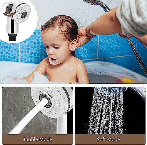 Sprayer Head for Shampoo Bowl, Side Control Button Pedicure Chair Spa, Sink Replacement Part for Salon,Stainless Steel - Image 2