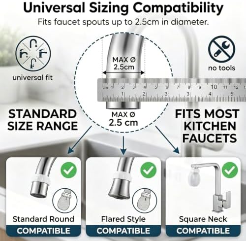 Faucet Filter Cotton Bag, Universal Water Filter for Sink Faucet，50 - Image 5