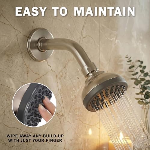 Aqua Elegante Pressure Boosting Shower Head - 1.8 GPM - Brushed Nickel - Image 6