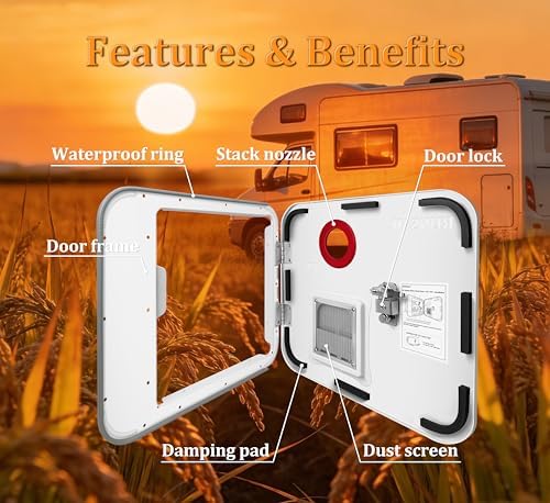 RUNSAIL® RV Tankless Water Heater Door,15 x 18 Inches White Door Kit, Only Suitable for RUNSAIL RV Doorless Water Heater - Image 2