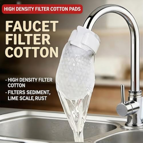 100pc*1000 Mesh Universal Faucet Filter Bag, Water Filter for Sink Faucet, Food Grade Non-Woven Replaceable Sleeve to Remove Limescale Sand Rust for Kitchen Bathroom - Image 5