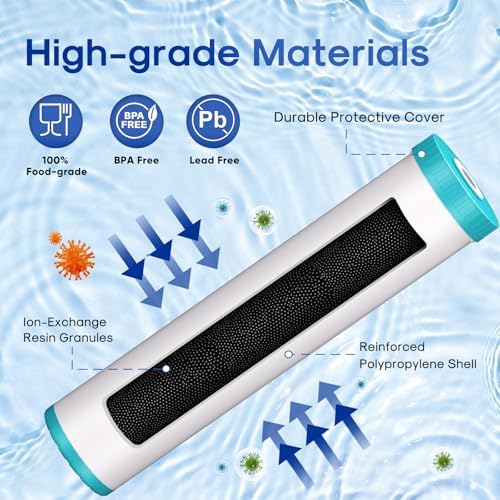 ICEPURE 5 Micron 20" x 4.5" RFN20BB Whole House Iron & Manganese Reduce Water Filter Replacement for FM25B, RFFE20-BB, CFRFFE-20BB, 1 Pack - Image 3