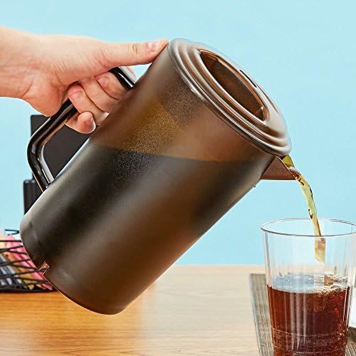 G.E.T. P-3064-1-A-EC BPA-Free Shatterproof Plastic Ice Tea Pitcher with Lid, 2 Quart, Amber, 64 Ounces (Pack of 12) - Image 2
